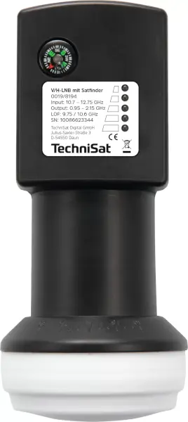 Universal LNB with satellite finder