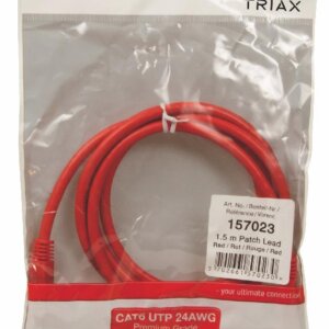 CAT6 Red 1.5M Patch Cable